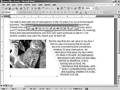 figure 14-20. you can create your own text wrap boundaries with edit wrap points.