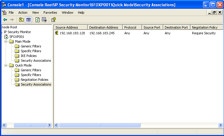 figure 9-8 using ip security monitor mmc snap-in in windows xp