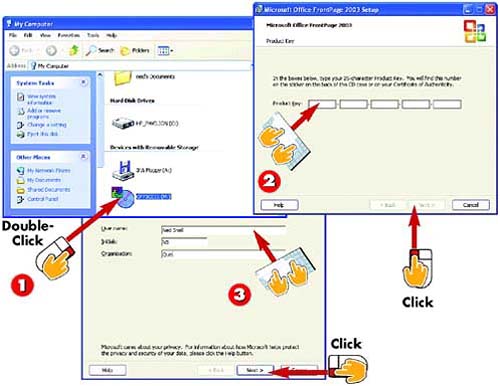 The FrontPage Window | Easy Microsoft Office FrontPage 2003