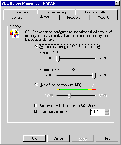 SQL Server Configuration Settings | Inside Microsoft SQL Server 7.0 (Mps)