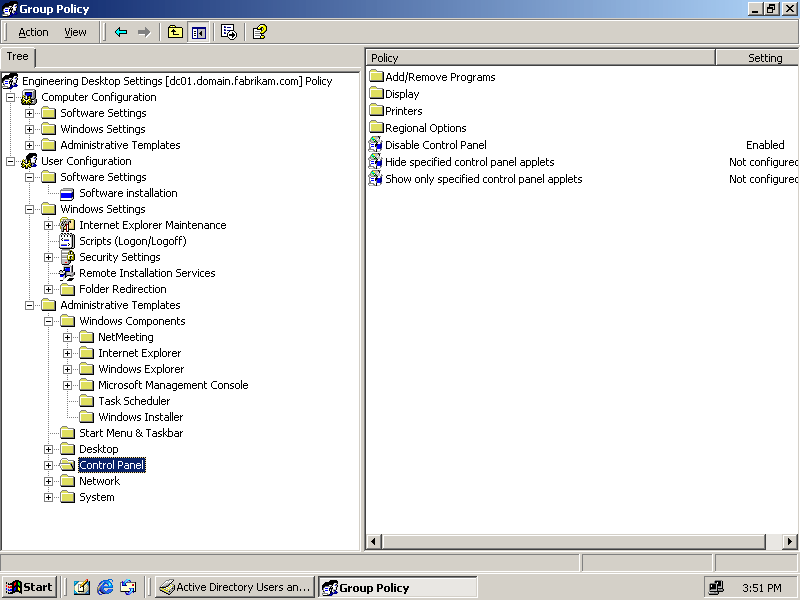 figure 1-11 the group policy editor