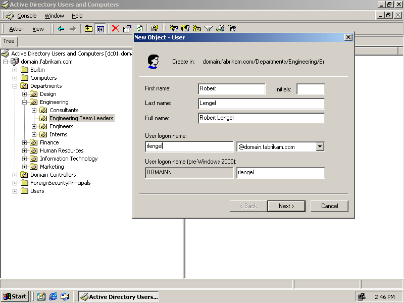 figure 2-8 the new object dialog box