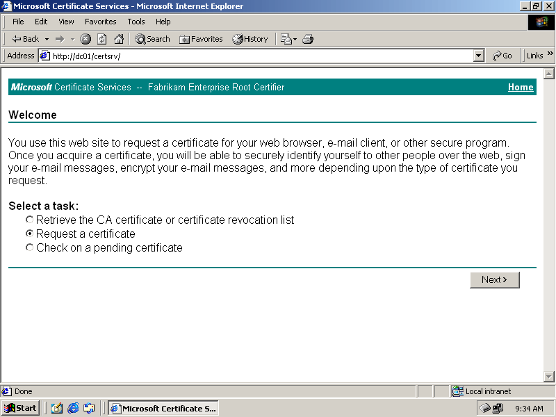 certutil windows 2000