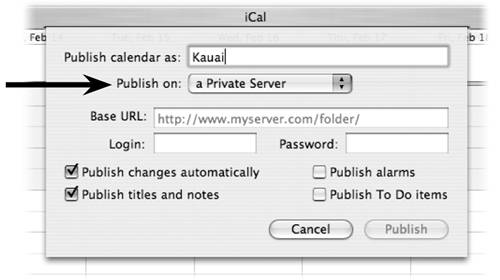 Publish an iCal Calendar Robin Williams Cool Mac Apps A guide to