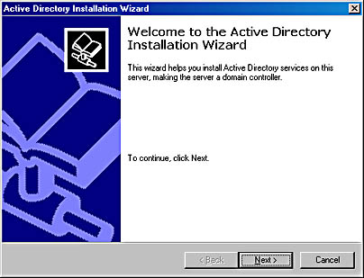 graphic a-10. active directory installation wizard.