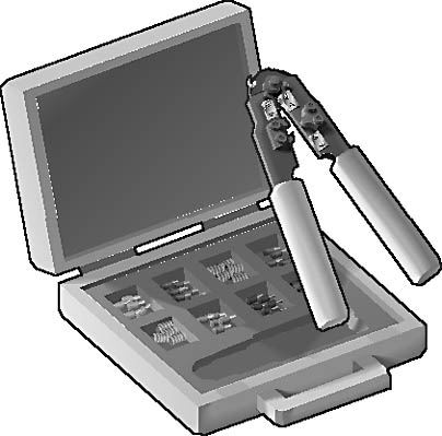 graphic c-31. a crimper with connector set.