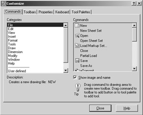 load commands in autocad 2005
