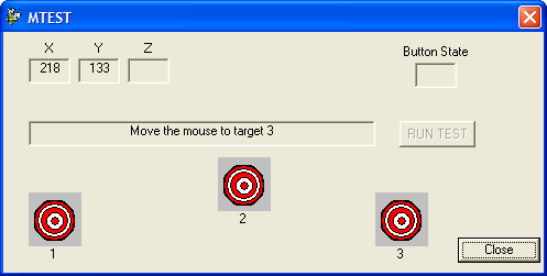 figure 15-19 the mouse functionality test.