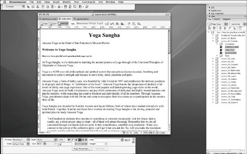 lesson-2-adding-content-to-a-page-macromedia-dreamweaver-8-training-from-the-source