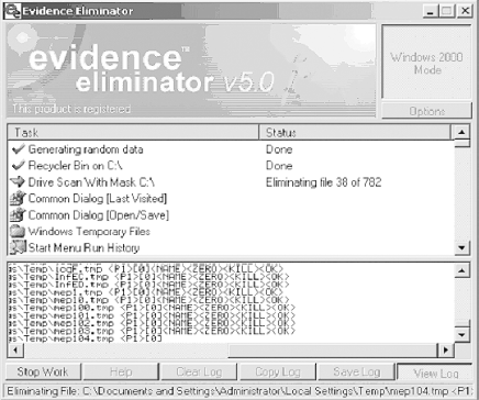 evidence eliminator windows 7 64