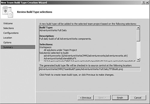 Creating a New Build | Microsoft Visual Studio 2005 Unleashed