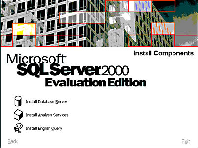  figure 2.1 - selecting sql server 2000 components to install. 
