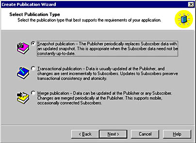  figure 15.19 - select the type of publication. 