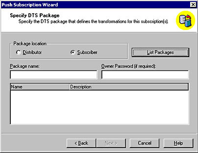  figure 15.57 - specifying the dts package. 