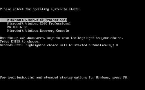 how to open dos in windows 2000