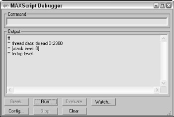 max script debugger