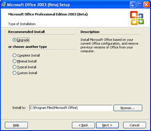 The Office 2003 Installation Process | First Look Microsoft Office 2003