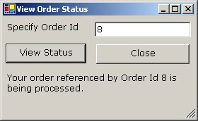 this figure shows the status of the order that corresponds to the specified order id.