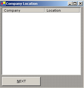 this figure shows the company location window that displays the company names and locations of the services that belongs to the service category selected by the end user.