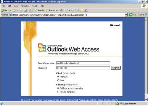 Web access tps